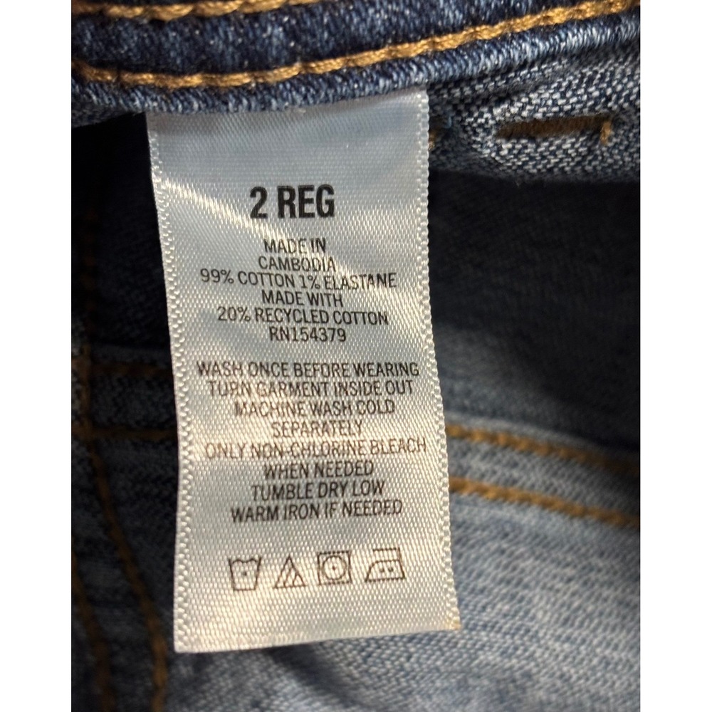 Aeropostale Low Rise Flare Jeans Medium Wash Front Flap Pockets Size 2 Reg Y2K - Picture 4 of 6